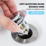 Universal Wash Basin Bounce Drain Filter