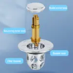 Universal Wash Basin Bounce Drain Filter - Image 8