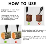 Wood Log Splitter Firewood Drill Bit Set - Image 8