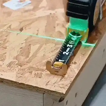 Laser level in action
