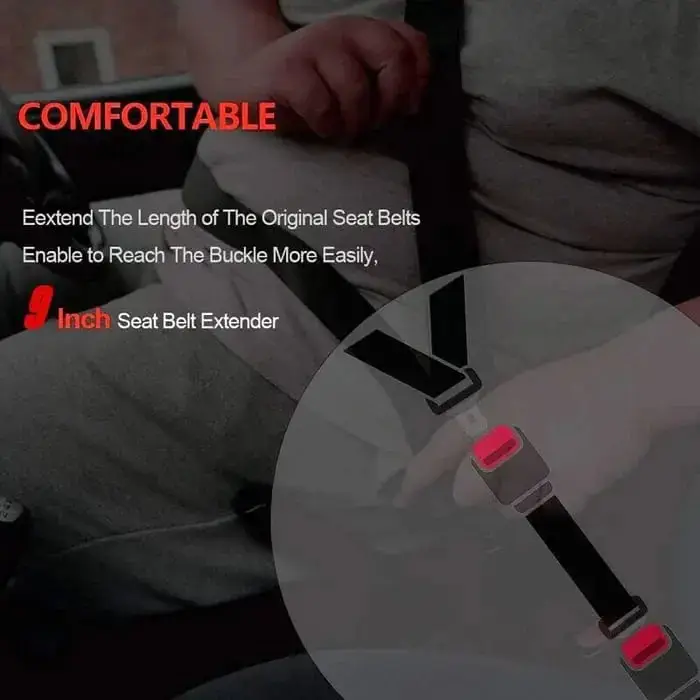 Close-up of belt extender