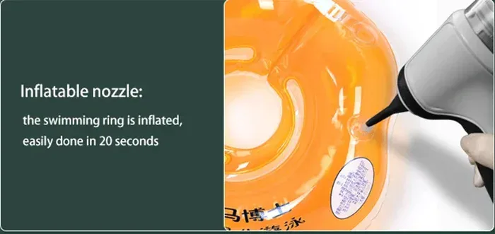 Inflatable nozzle in use