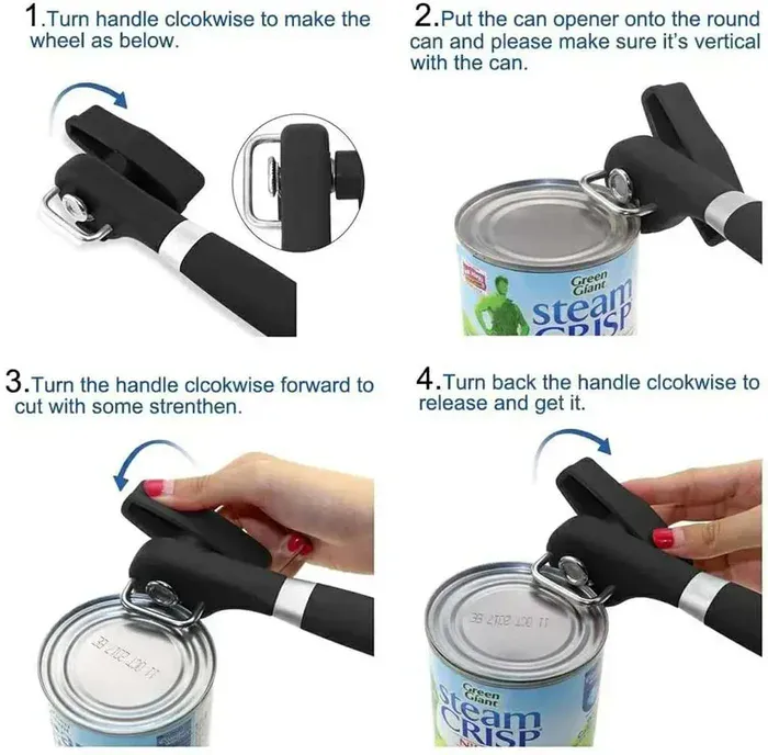 Can opener in use