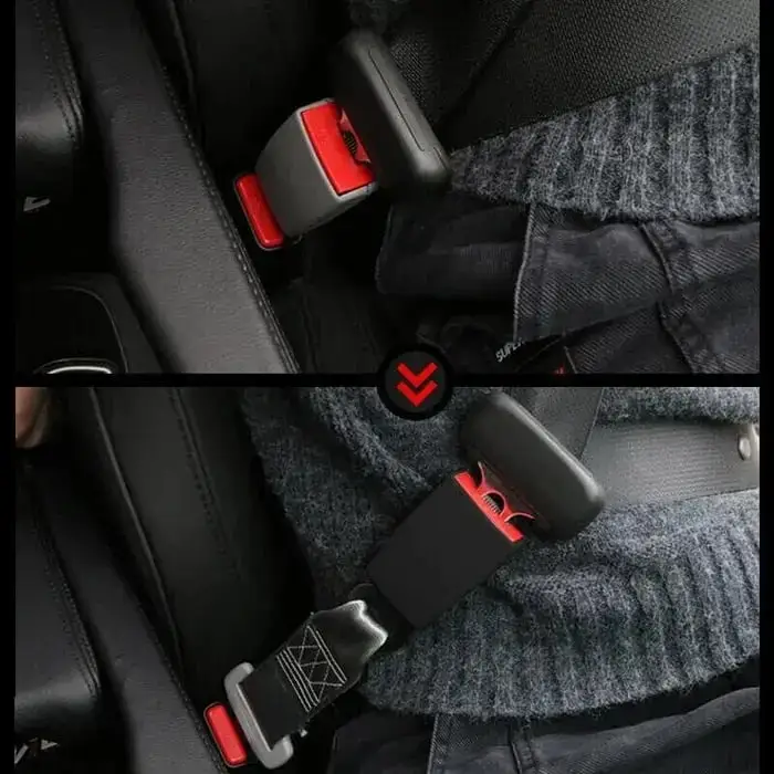 Extended seat belt illustration