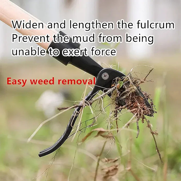 Anti-slip weeding mechanism
